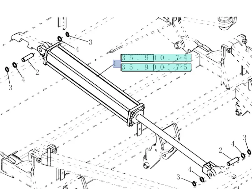 87637327 - Гидравлический цилиндр